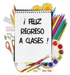 Messages Espagnol Feliz Regreso a Clases Fond Transparent 001 