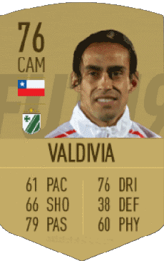 Multi Média Jeux Vidéo F I F A - Joueurs Cartes Chili Jorge Valdivia 