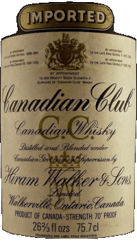 Drinks Whiskey Canadian Club 