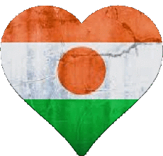 Bandiere Africa Niger Cuore 