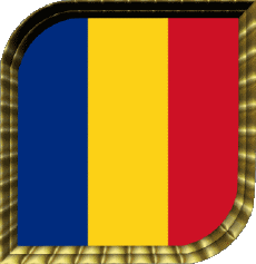 Drapeaux Europe Roumanie Carré 