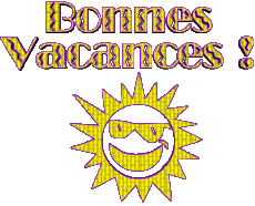 Messagi Francese Bonnes Vacances Sfondo trasparente 04 