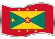 Flags America Grenada islands Rectangle 