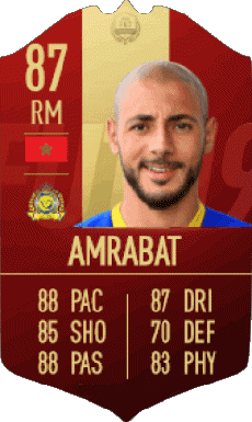 Multimedia Vídeo Juegos F I F A - Jugadores  cartas Marruecos Nordin Amrabat 