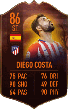 Multi Média Jeux Vidéo F I F A - Joueurs Cartes Espagne Diego Costa 