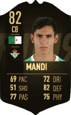 Multimedia Vídeo Juegos F I F A - Jugadores  cartas Argelia Aïssa Mandi 