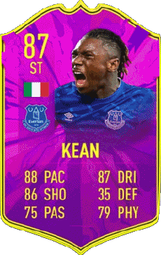 Multimedia Videospiele F I F A - Karten Spieler Italien Moise Kean 