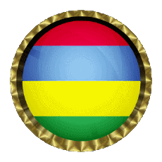 Bandiere Africa Mauritius Rotondo - Anelli 