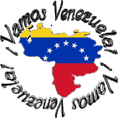 Messagi - Smiley Spagnolo Vamos Venezuela Bandera 