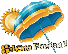 Mensajes Alemán Schöne Ferien Fondo transparente 07 