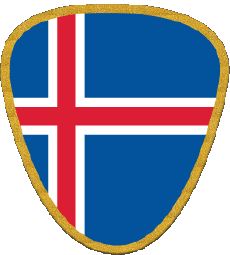 Flags Europe Iceland Form 