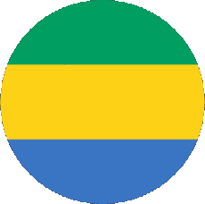 Bandiere Africa Gabon Tondo 