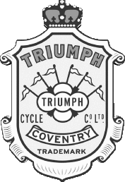 1902-Transport MOTORRÄDER Triumph Logo 1902
