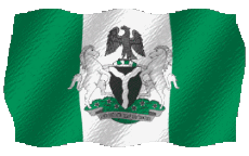 Banderas África Nigeria Ondulación 