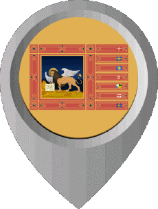 Banderas Europa Italia Veneto Marcador de ubicación 