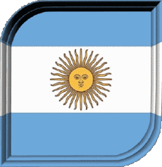 Flags America Argentina Square 