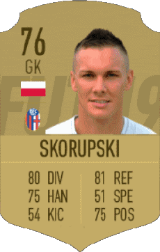 Multi Media Video Games F I F A - Card Players Poland Lukasz Skorupski 