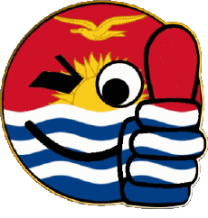 Flags Oceania Kiribati Smiley - OK 