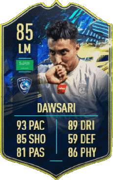 Multimedia Videospiele F I F A - Karten Spieler Saudi-Arabien Salem Al Dawsari 