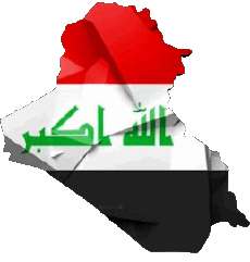Flags Asia Iraq Map 