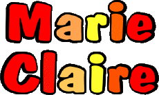 First Names FEMININE - France M Composed Marie Claire 