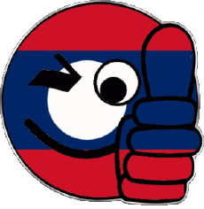 Flags Asia Laos Smiley - OK 