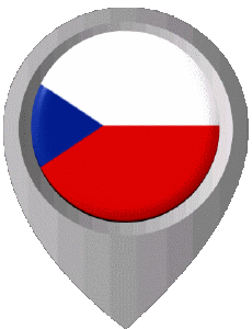 Flags Europe Czech Republic Location Pin 