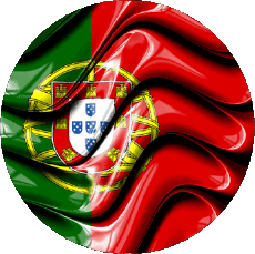 Drapeaux Europe Portugal Rond 