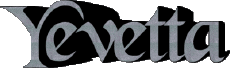 Prénoms FEMININ - UK - USA Y Yevetta 