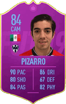Multimedia Videospiele F I F A - Karten Spieler Mexiko Rodolfo Pizarro 