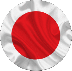 Drapeaux Asie Japon Rond 