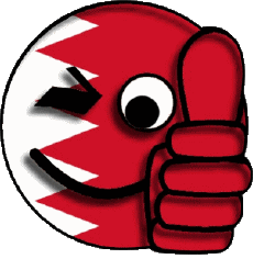 Banderas Asia Bahréin Smiley - OK 