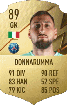 Multimedia Vídeo Juegos F I F A - Jugadores  cartas Italia Gianluigi Donnarumma 