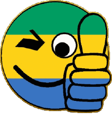 Flags Africa Gabon Smiley - OK 