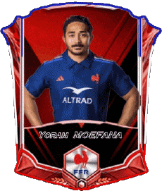 Sports Rugby - Players France Team 2025 Yoram MOEFANA 