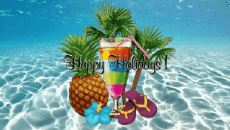 Nachrichten Englisch Happy Holidays Animierter Hintergrund 002 