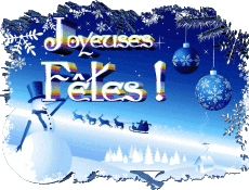 Mensajes Francés Joyeuses Fêtes (Noël) Serie 22 