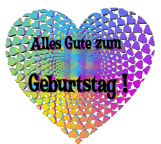 Messages German Alles Gute zum Geburtstag Herz 012 