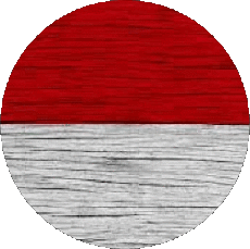 Fahnen Asien Indonesien Runde 