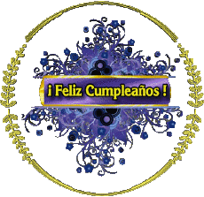 Messages Spanish Feliz Cumpleaños Floral Transparent Background 009 