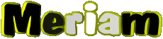 Nombre FEMENINO - Magreb Musulmán M Meriam 