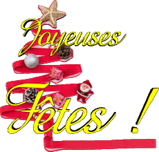 Nachrichten Französisch Joyeuses Fêtes (Noël) Serie 01 