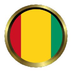 Bandiere Africa Guinea Rotondo - Anelli 