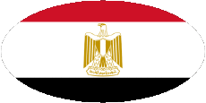 Fahnen Afrika Ägypten Oval 01 