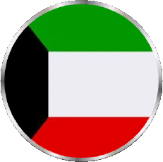 Fahnen Asien Kuwait Runde 