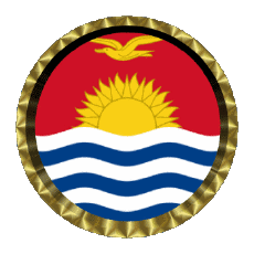 Flags Oceania Kiribati Round - Rings 