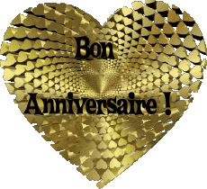 Mensajes Francés Bon Anniversaire Coeur 011 