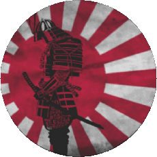 Drapeaux Asie Japon Rond 
