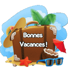 Messages French Bonnes Vacances Transparent Background 09 