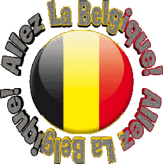 Messages Français Allez La Belgique Carte - Drapeau 